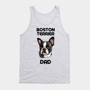 Boston Terrier Dad Funny Gift Dog Breed Pet Lover Puppy Tank Top